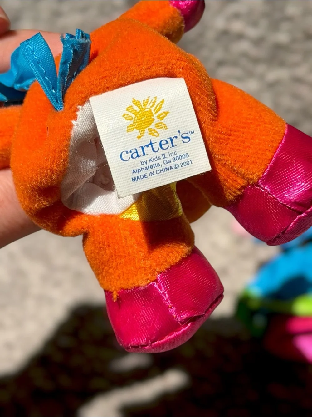 Vintage Y2K Carter’s Fantasy Plush Finger Puppet Lot Dragon Unicorn Frog Toy‎